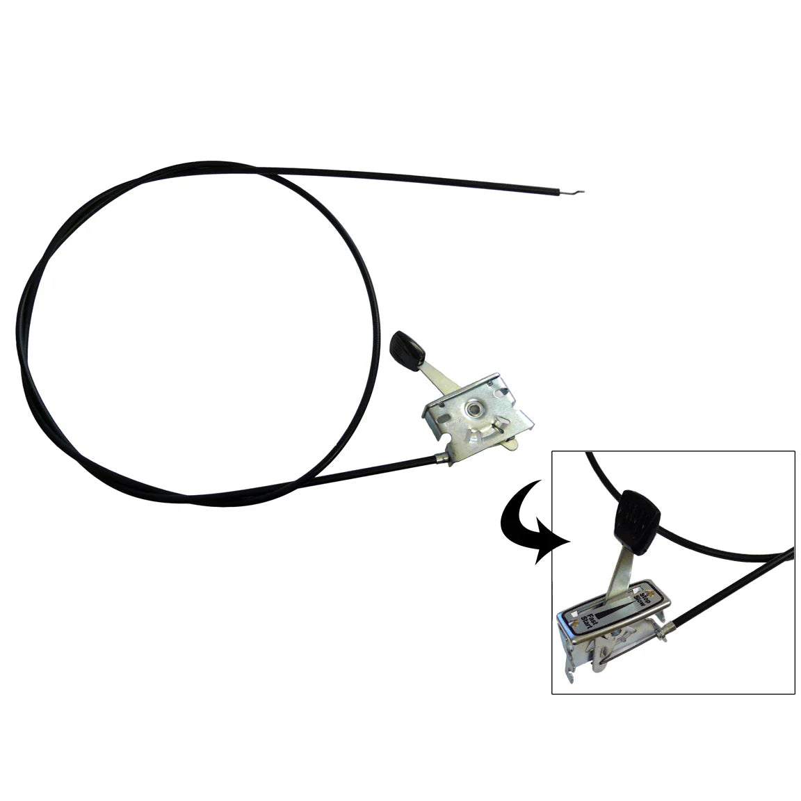 Heavy Duty Throttle Lever 72" Cable Greenred Spares Ireland