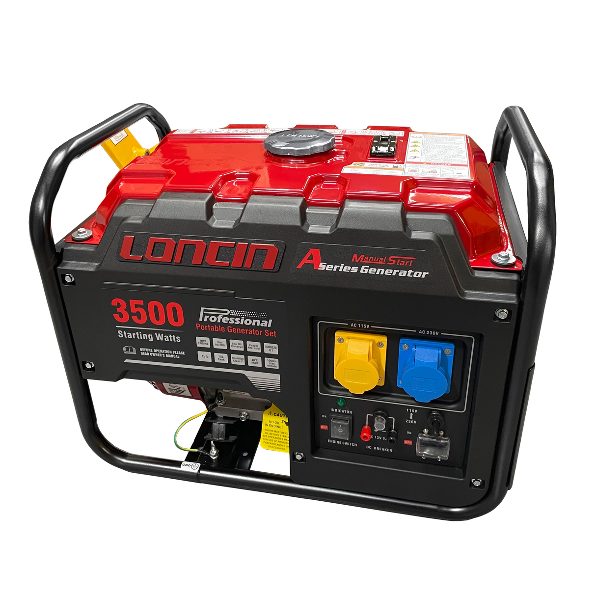 Loncin LC3500-AS5 Generator with G200F Engine, 2.8kW, 110 / 230V