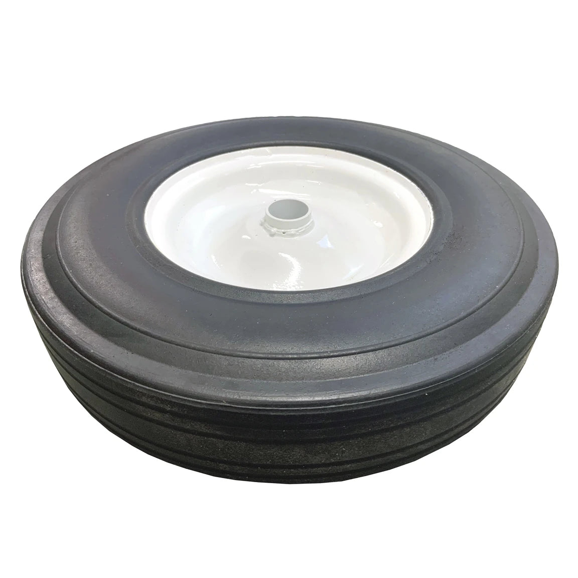 Solid Rubber Cement Mixer Wheel - 16" Dia x 1.1/4" Bore