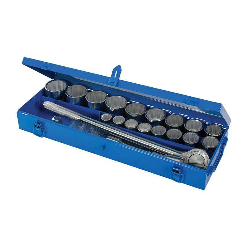 Silverline Socket Set 3/4" Drive Metric - 21 Pieces