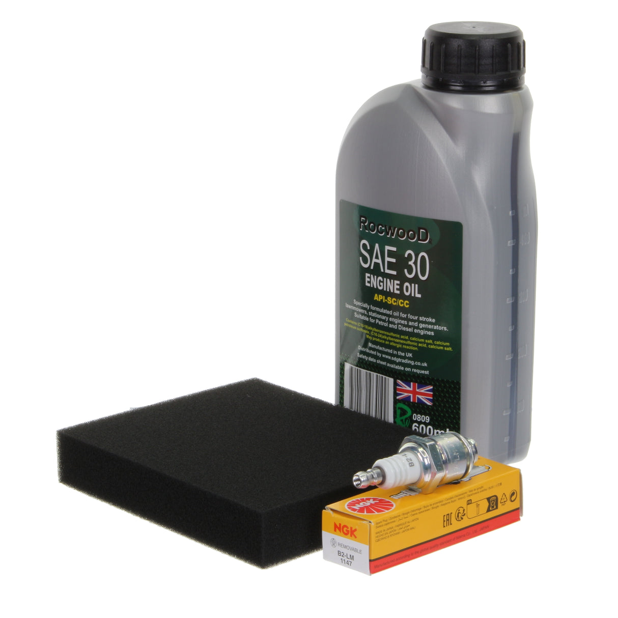 Service Kit fits Mountfield RV150 SV150 V35 Lawnmower ( Air Filter, NGK Spark Plug, Oil)
