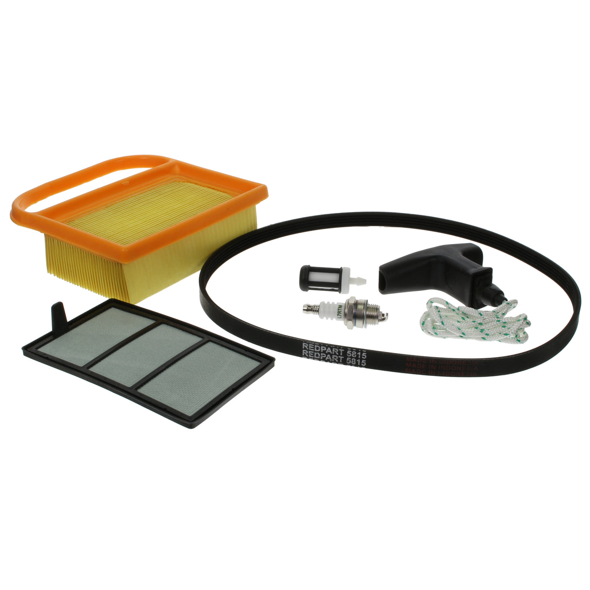 Stihl TS410 Service Kit Contains Air Filter, Fuel Filter, Belt, Rope, Plug