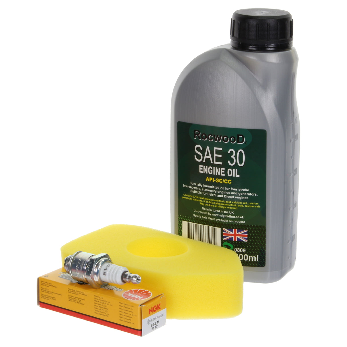 Service Kit fits Hayter Spirit 41 Lawn Mower  (Air Filter, NGK Plug, Engine oil)