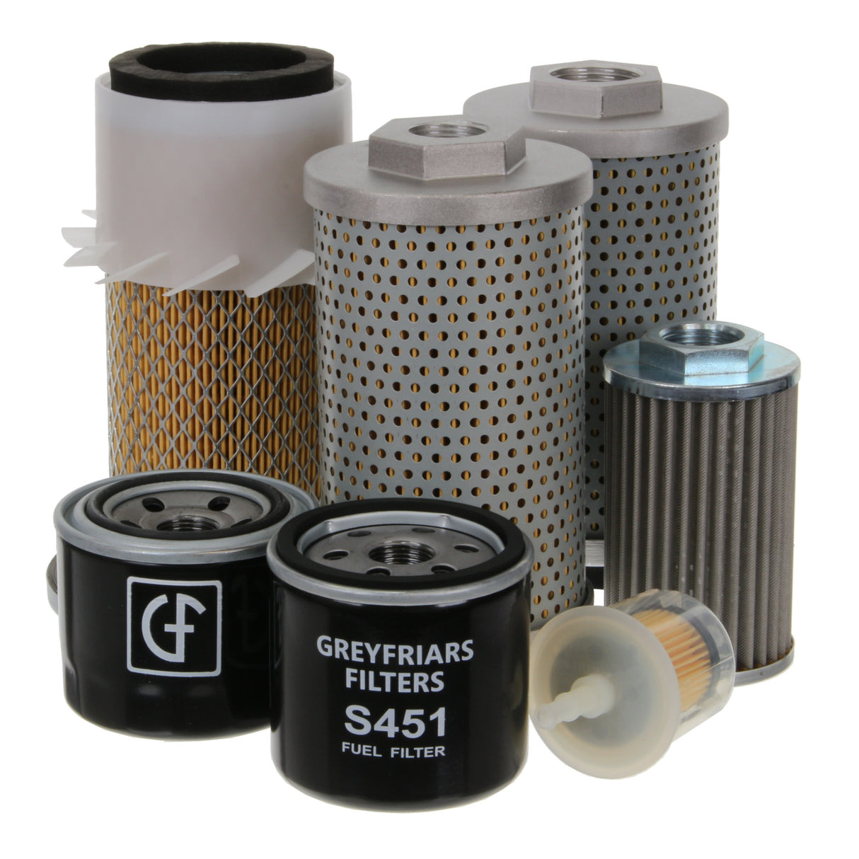 Filter Service Kit for Case CK 15 Mini Excavator | Engine: Kubota D1105