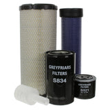 Filter Service Kit for Yanmar VIO 75-C Mini Excavator | Engine: Yanmar 4TNV98 Diesel (58HP/43KW) | Years: 01/2010 Onwards