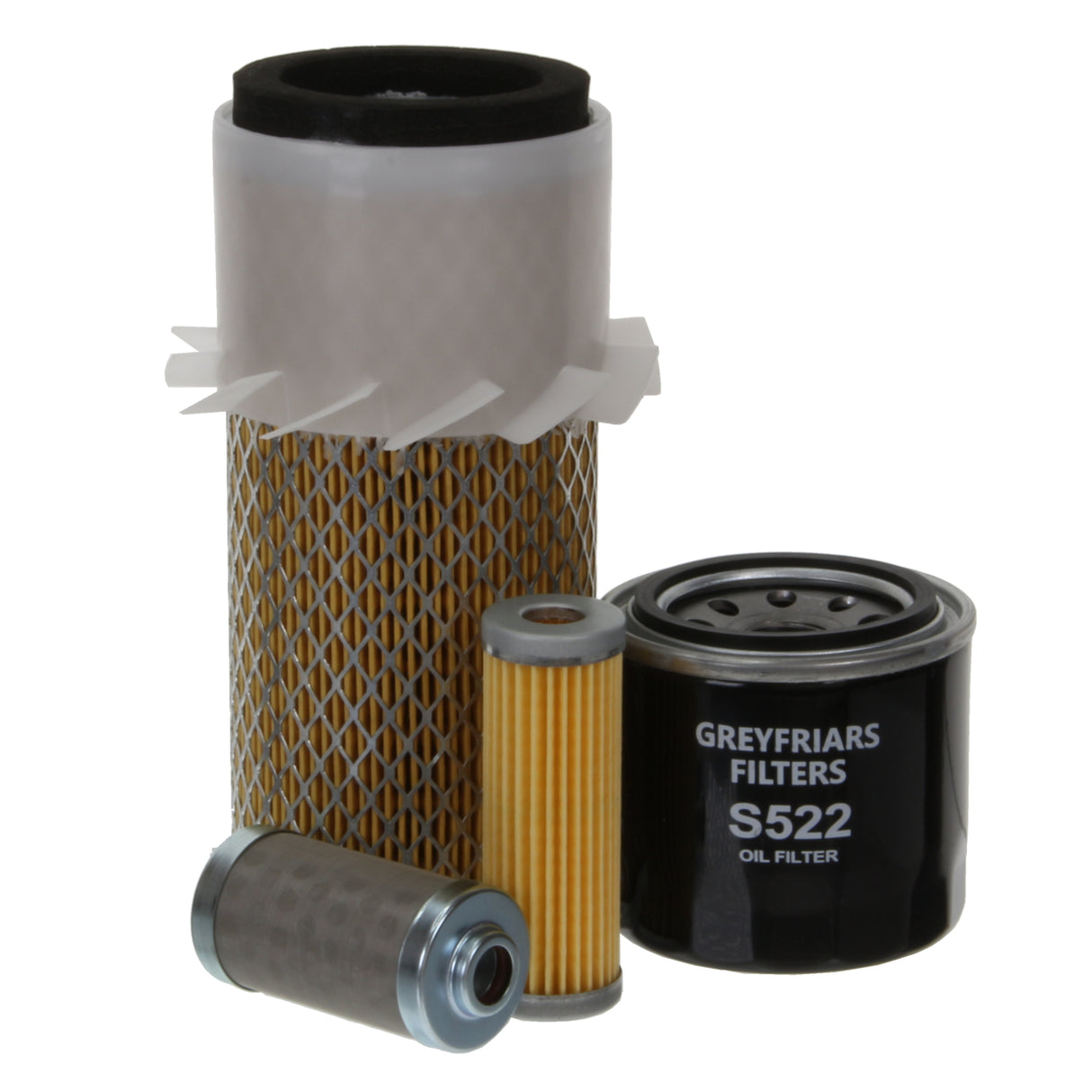 Filter Service Kit for Hanix H 08 B Mini Excavator | Engine: Kubota D 722 BH