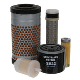 Filter Service Kit for Kubota U 10 Mini Excavator | Engine: Kubota D 722-BH 2 Diesel