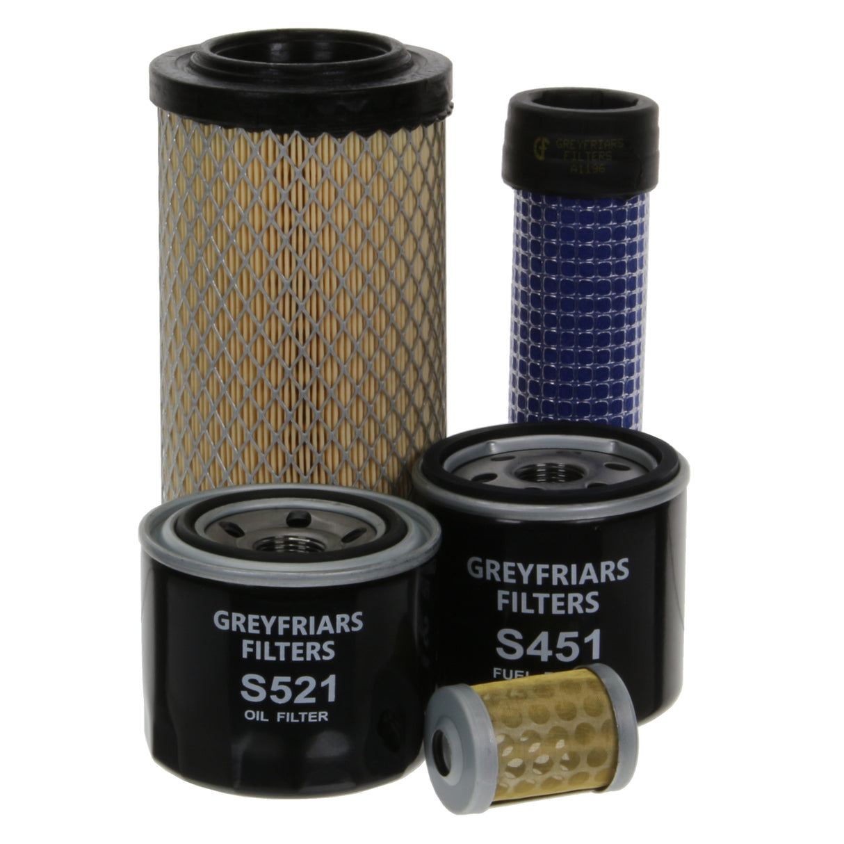 Kubota KX015-4 KX016-4 D782 Engine Filter Kit K0068