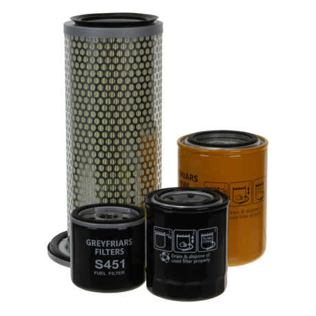 Filter Service Kit for Ransomes MOTOR 220 D 4 ROUES Lawnmower | Engine: Kubota D 1105 B (28HP/20KW)