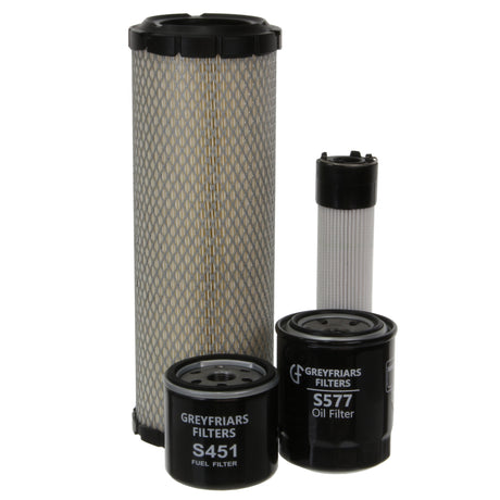 Filter Service Kit for Ransomes HIGHWAY 3/4 WD Lawnmower | Engine: Kubota D 1105 T Diesel (32HP/24KW)