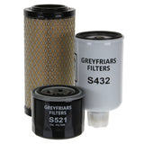Filter Service Kit for Toro REELMASTER 3550 D Lawnmower | Engine: Kubota D1105-EF02 | Years: 1/2014 Onwards