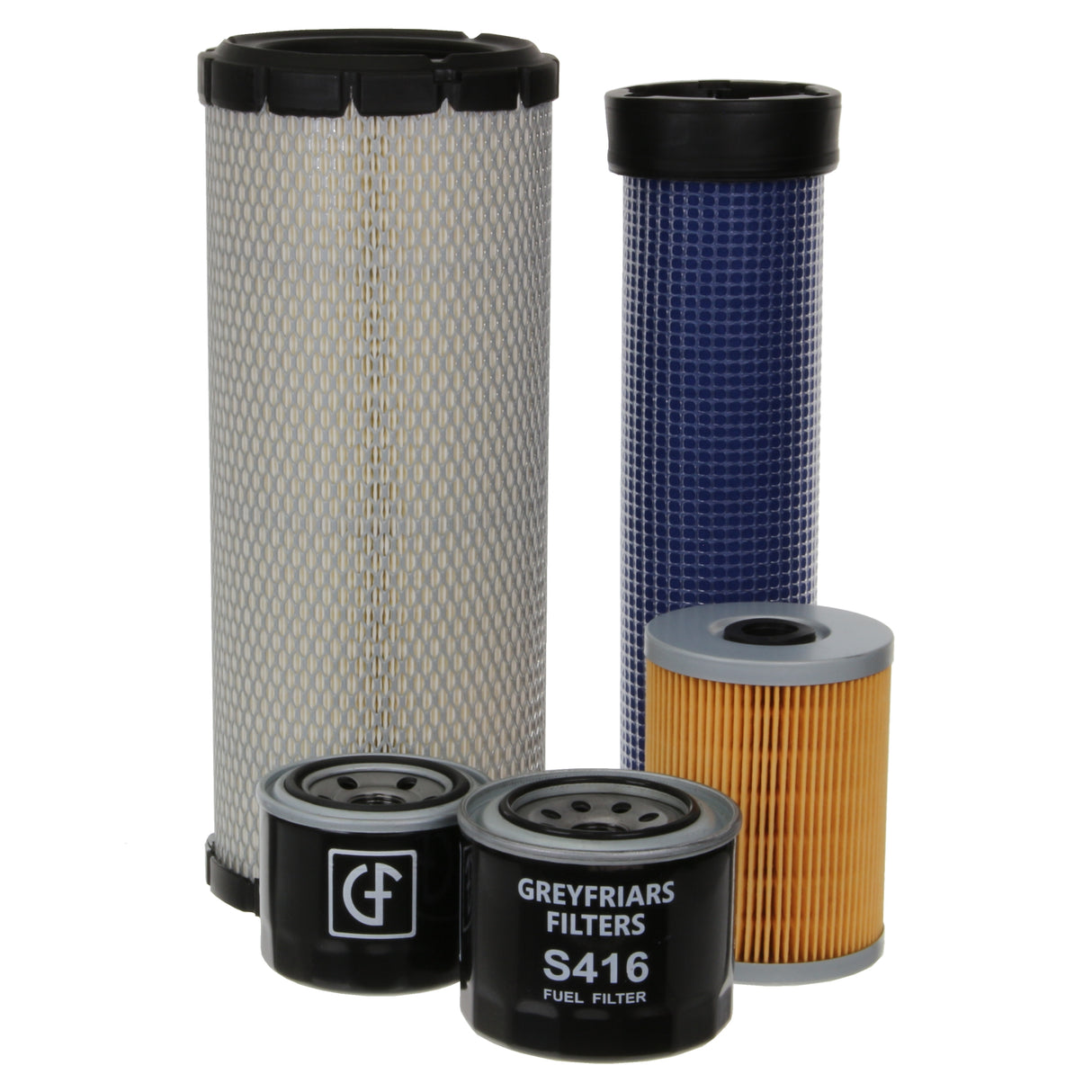 Filter Service Kit for Yanmar B 7-6S Mini Excavator (8T) | Engine: Yanmar 4TNV98C-WBV2 Diesel (53HP/39KW) | Years: 01/2018 Onwards | Serial No's: YMRB7Y6Y Onwards