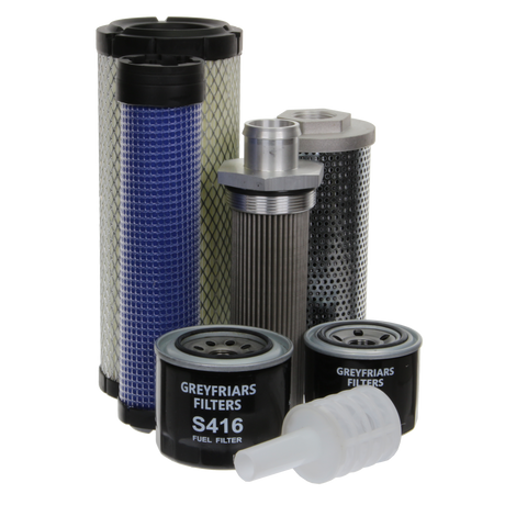 Filter Service Kit for Yanmar SV 26 Mini Excavator | Engine: Yanmar 3TNV82A Diesel | Years: 01/2014 Onwards