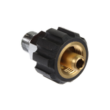 Screw Coupling Long Nosed 3/8" Male Black Collar