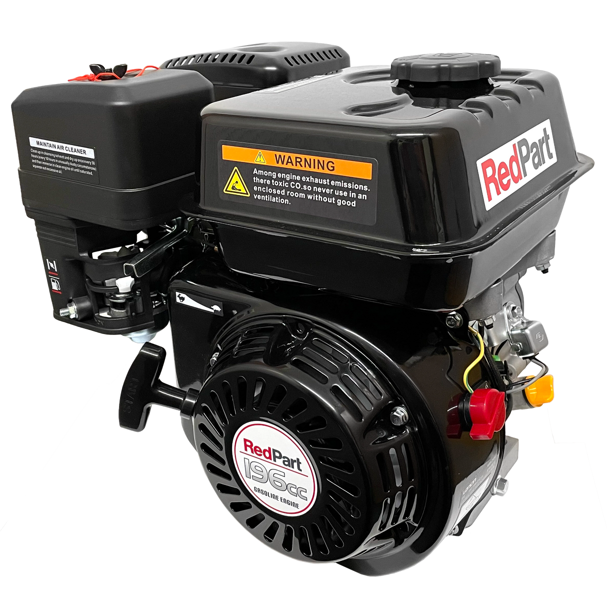 RedPart G200 Engine. 5.5HP - 6.5HP, 3/4" (19mm) Parallel Shaft, Recoil Start