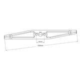 Flymo 33cm Lawnmower Blade (16mm Hole) fits Turbo Compact 330, Turbolite 330, TC330