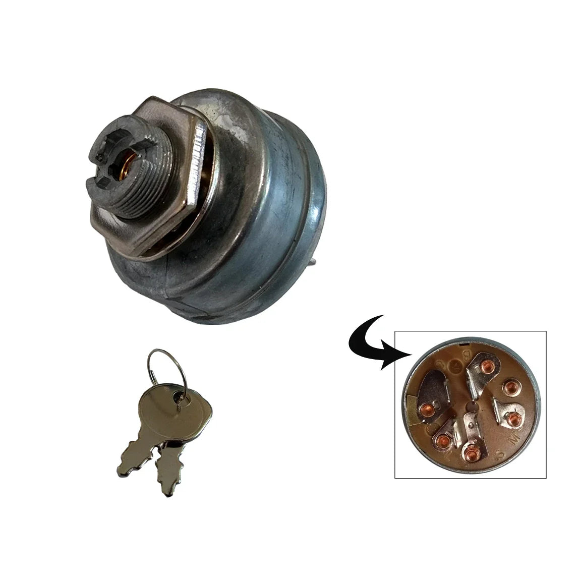 5-Contact Universal Ignition Switch Westwood Ride On