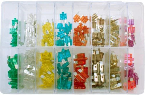 Assorted Blow-Glow Blade Fuses (Qty 160)