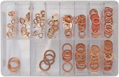 Assorted Metric Copper Sealing Washer Qty 250