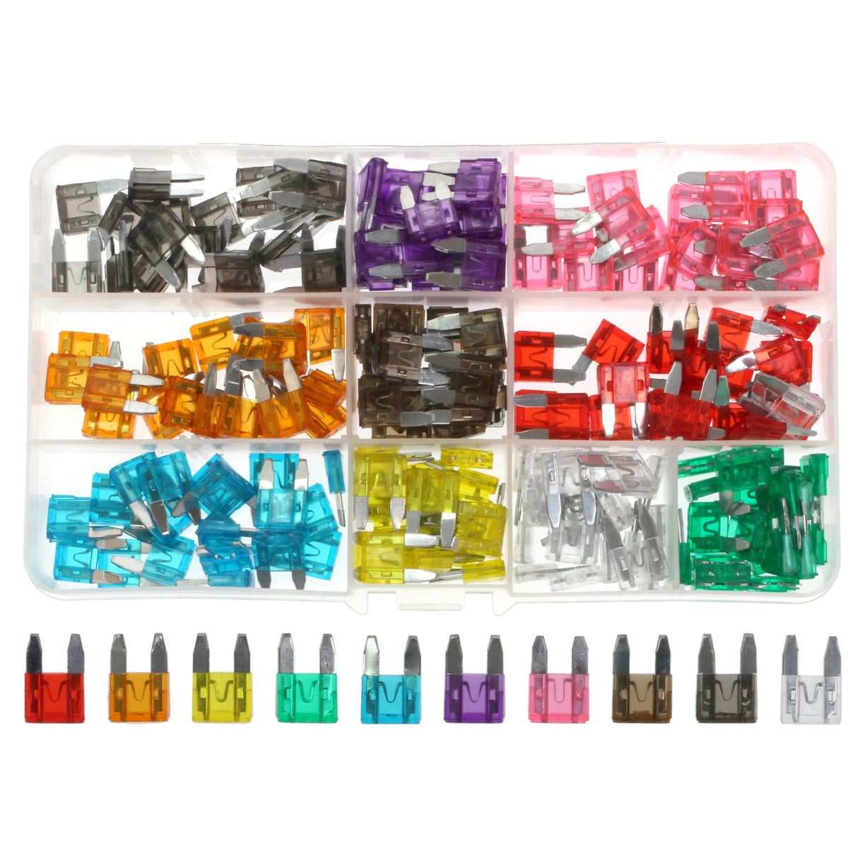 Assorted Mini Blade Fuses 2-30A (Qty 200)