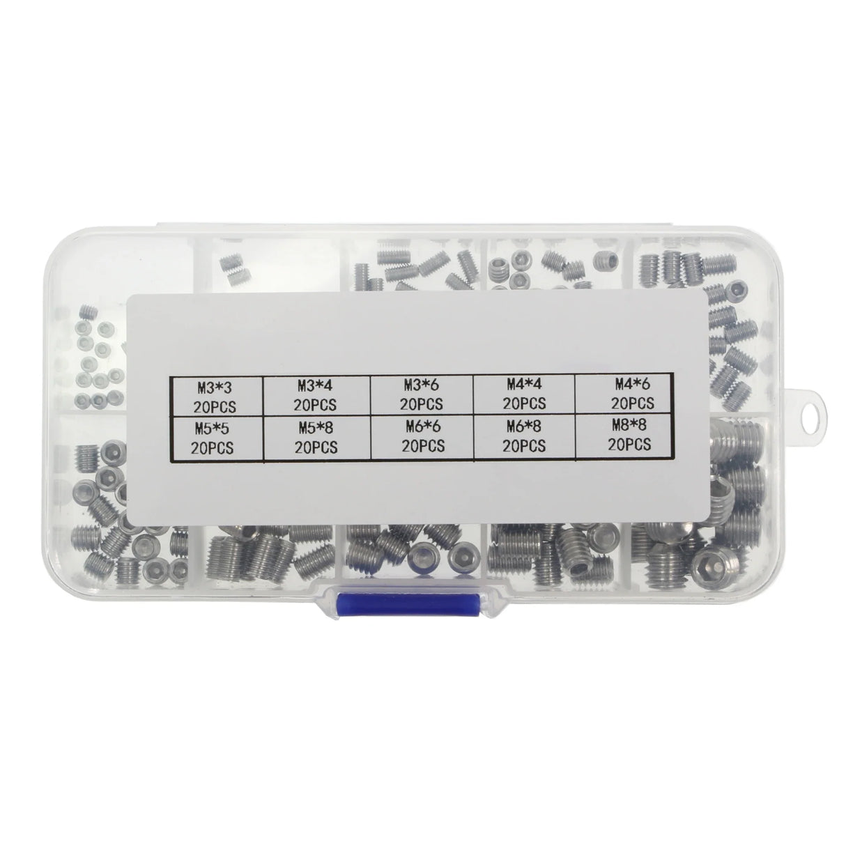 M3 - M8 Assorted Mini Grub Screws (200pcs)