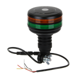 Vision Red Dual Lens Flexible Stem / Pole Mount LED Beacon - Amber/Green