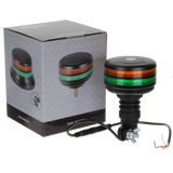 Vision Red Dual Lens Flexible Stem / Pole Mount LED Beacon - Amber/Green