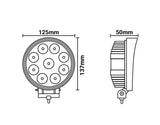 Premium Visionred Worklamp IP68K 27 Watt | Round