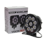 Premium Visionred Worklamp IP68K 27 Watt | Round