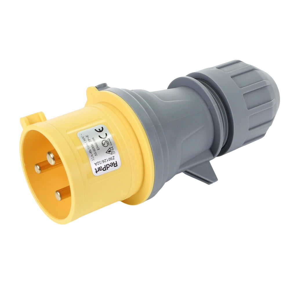 110V 32Amp (Yellow) Plug - Twist Lock