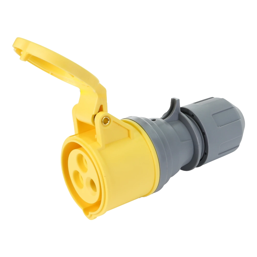 110V 16 Amp (Yellow) Coupler Trailing Socket - Twist Lock