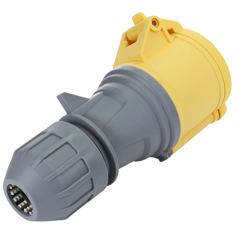110V 32 Amp (Yellow) Coupler Trailing Socket - Twist Lock