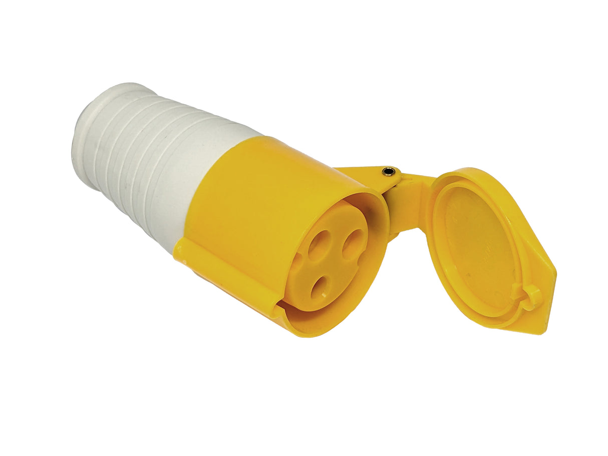110V 32 Amp (Yellow) Coupler Trailer Socket