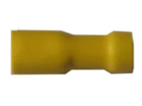 Yellow Female Ins 9.5mm Spade Terminal Qty 100