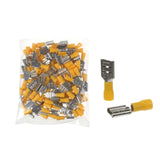 Yellow Female Spade Terminal 9.5mm Qty 100