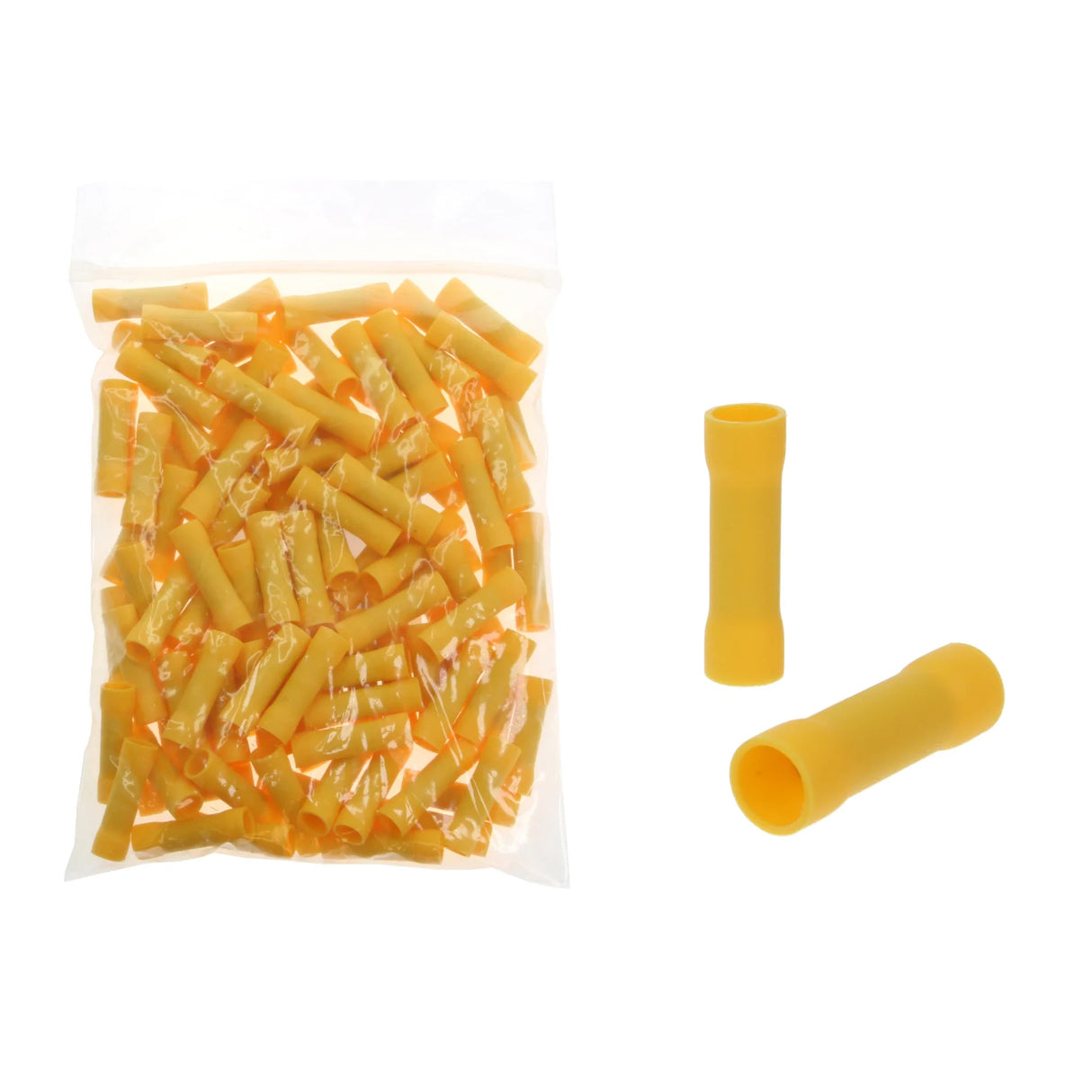 Yellow Butt Connector 5.5mm Qty 100