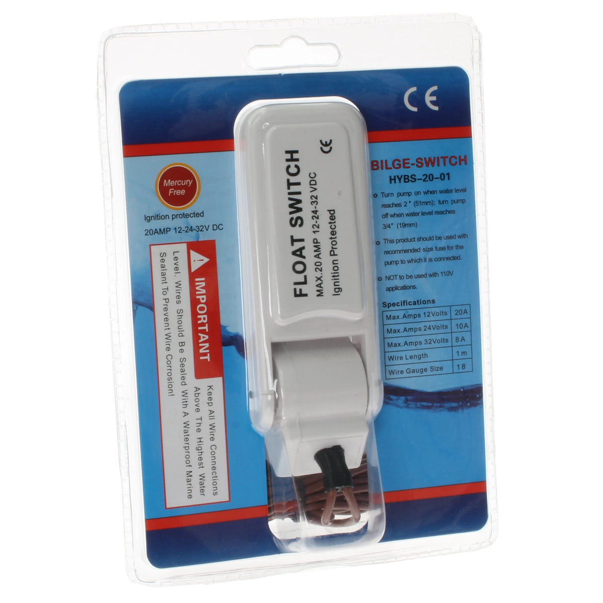 Float Switch for Bilge Pump