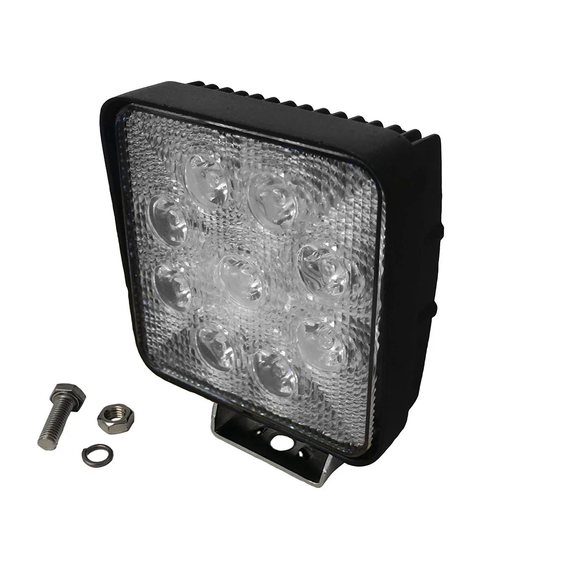 VisionRed LED Worklamp IP67 (4in. Square 27 Watt) 12" Cable