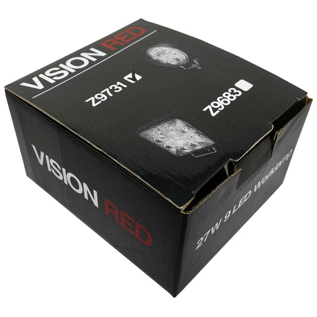 VisionRed IP67 LED Worklamp (Round 27 Watt)