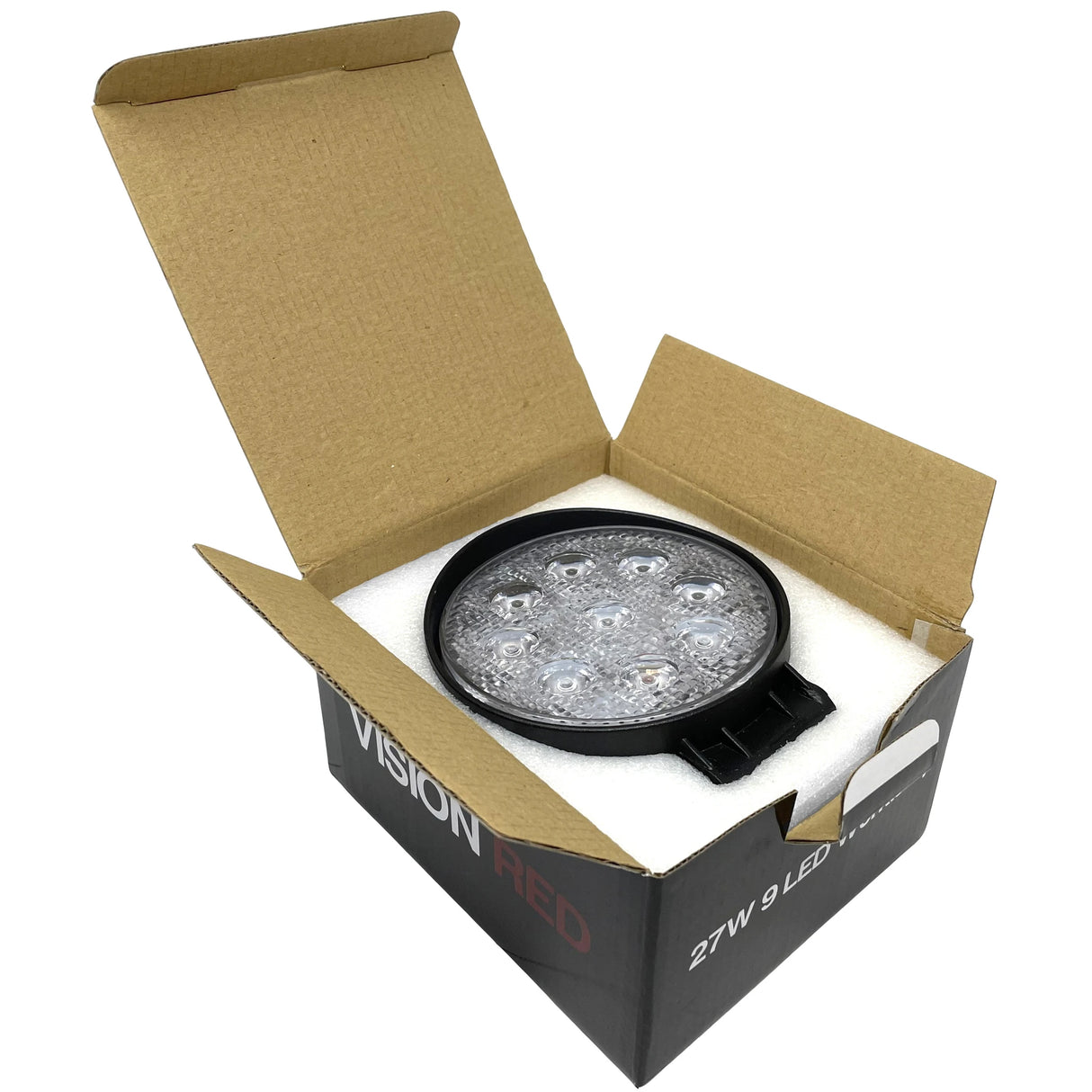 VisionRed IP67 LED Worklamp (Round 27 Watt)