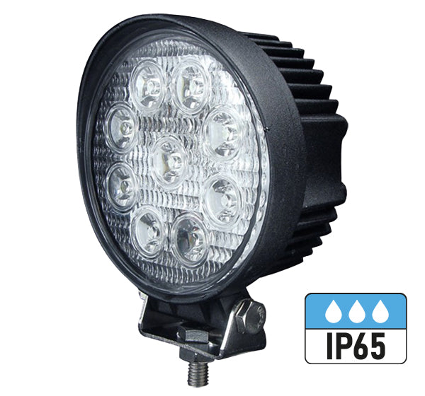VisionRed IP65 LED Worklamp (Round 27 Watt)