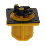 16A Panel Socket 110V Yellow