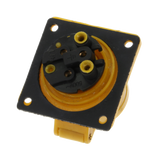 16A Panel Socket 110V Yellow